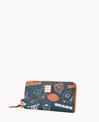 NFL Bears Large Zip Around Wristlet