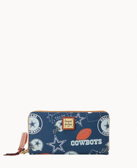 NFL Cowboys Large Zip Around Wristlet