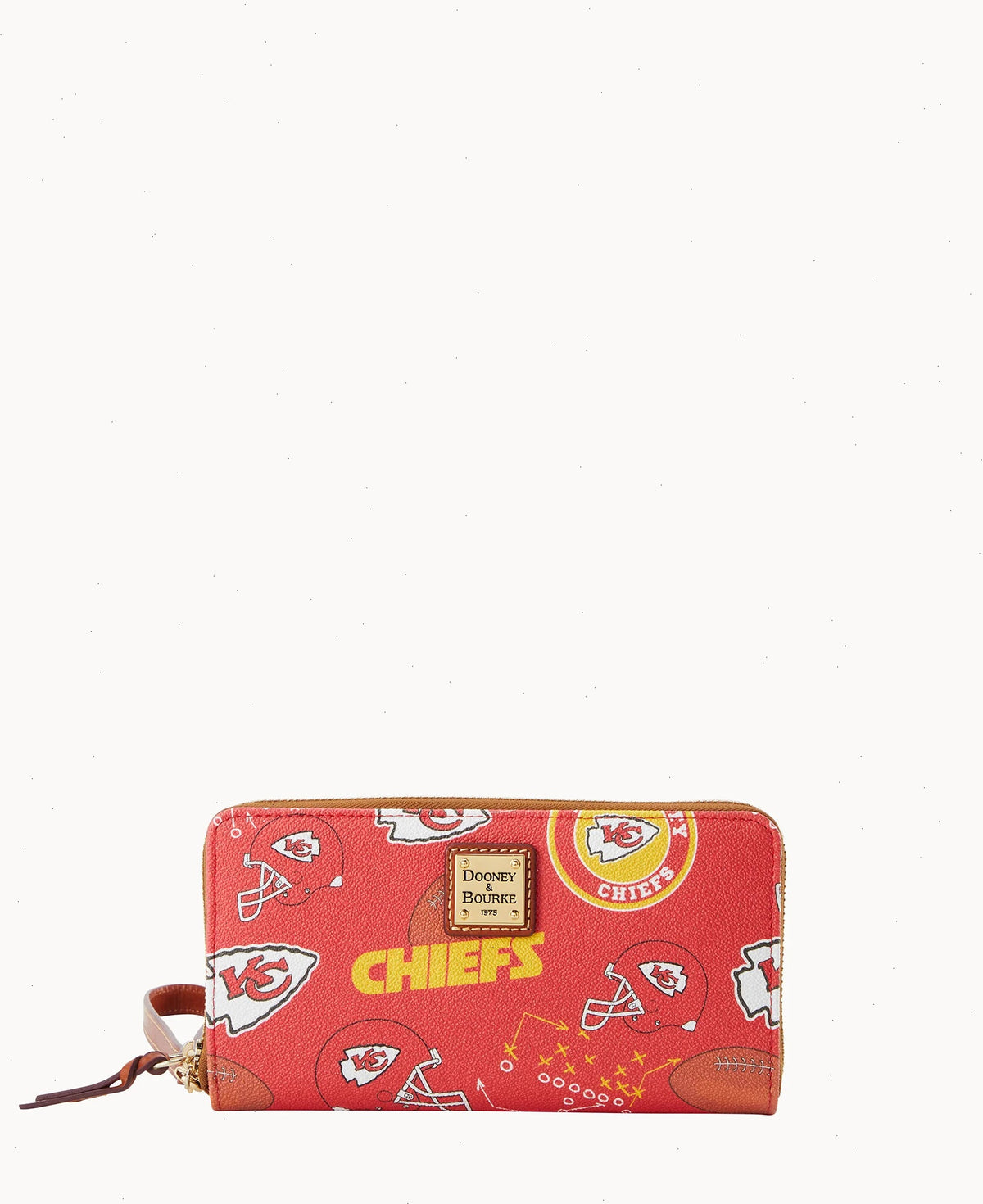 NFL Chiefs Large Zip Around Wristlet