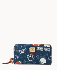 Collegiate Penn State University Large Zip Around Wristlet
