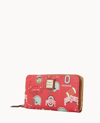 Collegiate Ohio State University Large Zip Around Wristlet