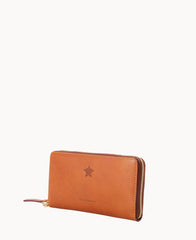 MLB Astros Large Zip Around Wristlet