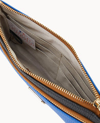 MLB Dodgers Double Zip Wristlet