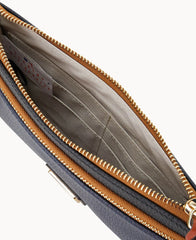 MLB Astros Double Zip Wristlet