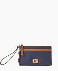 MLB Yankees Double Zip Wristlet