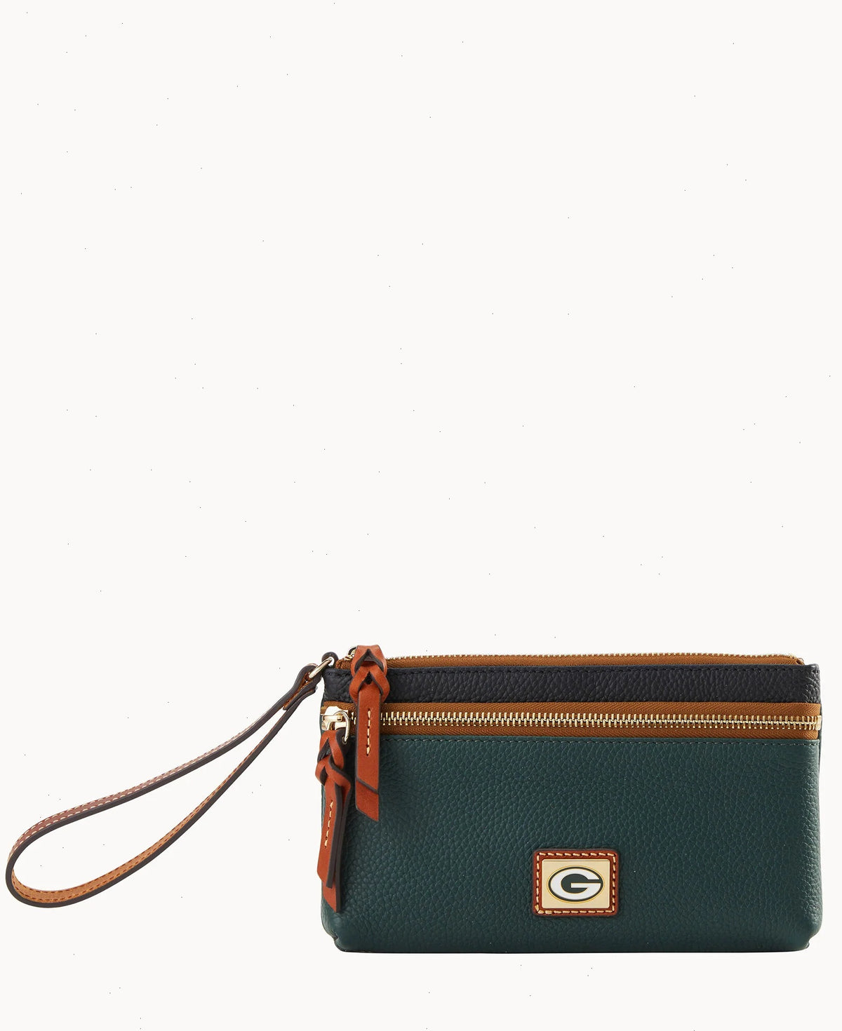 NFL Packers Double Zip Wristlet