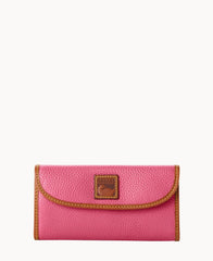 Pebble Grain Continental Clutch